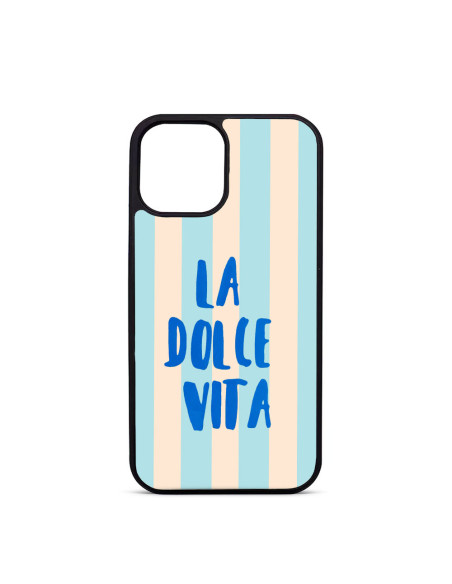Custom iPhone Case Trop Saint for iPhone 12 13 14 15 16 17 18 Pro Max Air, Dolce Vita BLUE Stripes
