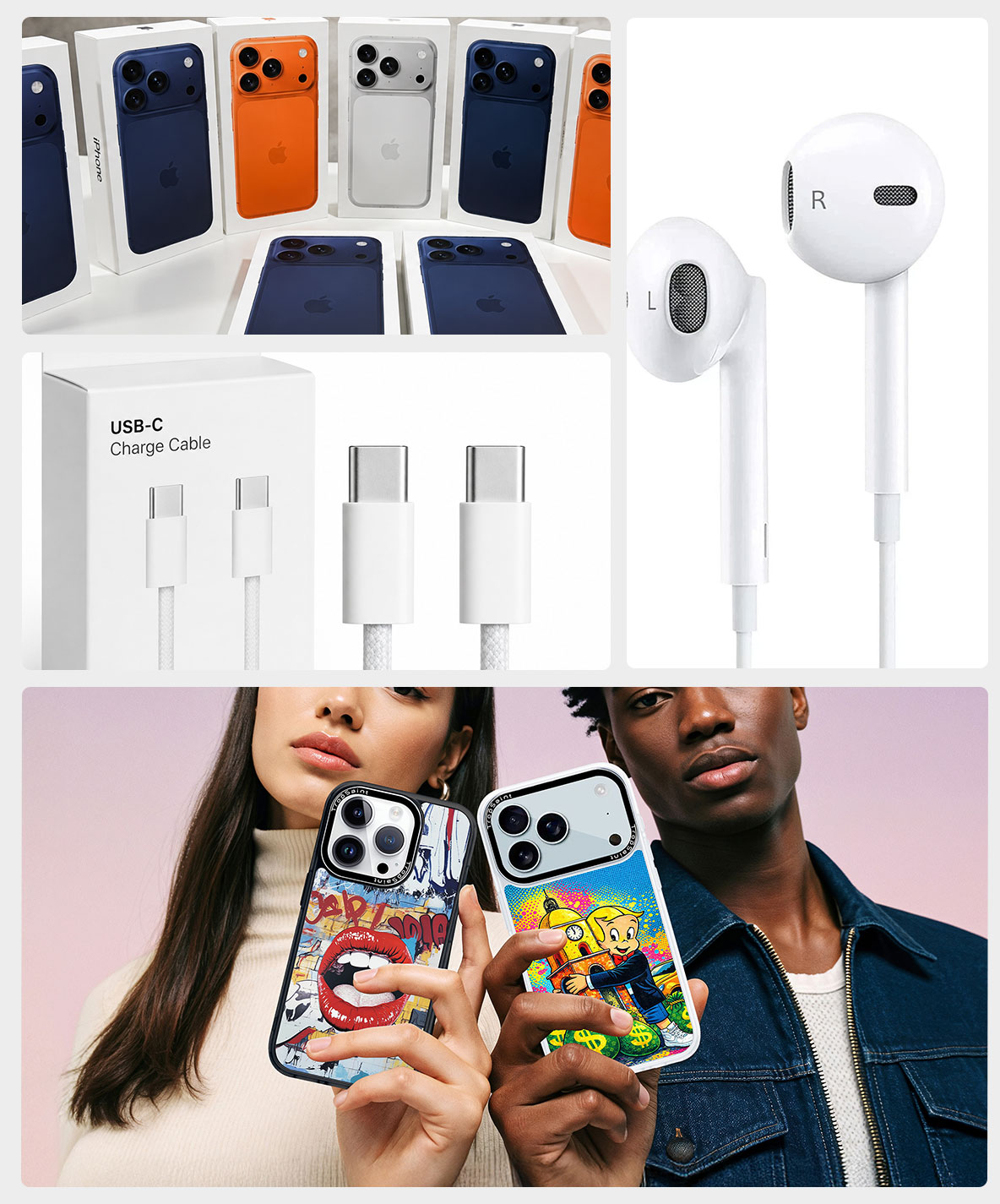 iPhone Neuf, AirPods, Original Apple c&acirc;bles USB-C et accessoires t&eacute;l&eacute;phone &agrave; Saint-Tropez
